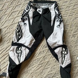 MSR Black and White Graphic Motocross Pants